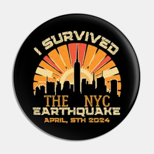 I-survived-the-NYC-Earthquake Pin