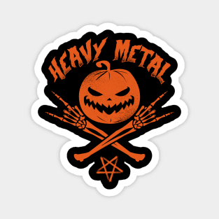 Heavy Metal Jack O' Lantern Magnet