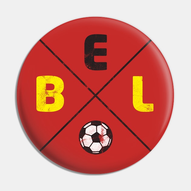 Belgium Soccer Retro Pin by Rayrock76