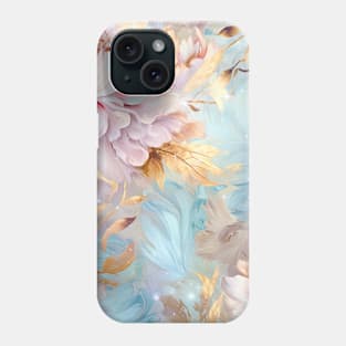 Modern Pastel Flowers Art Bloominr Pattern Phone Case