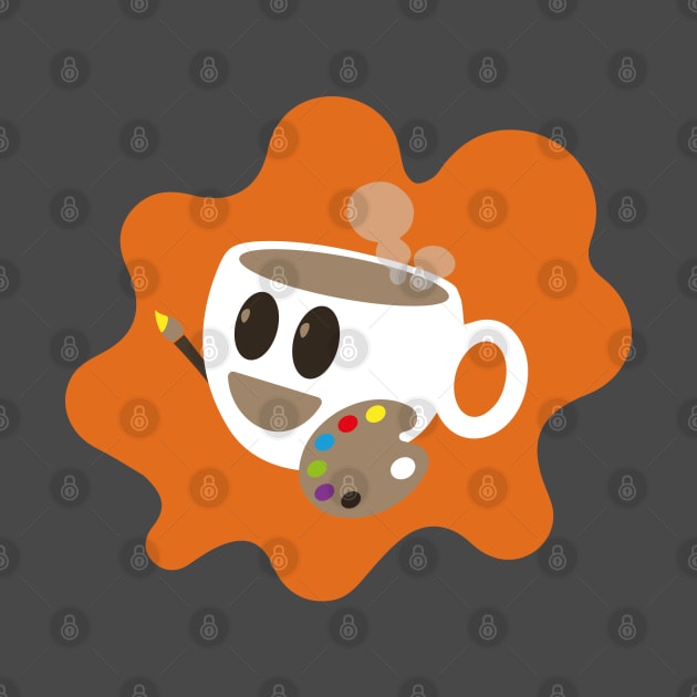 Espresso Cup Painter | Art Lover | Coffee Enthusiast by Fluffy-Vectors