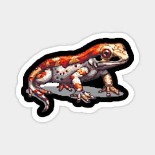 Salamander in Pixel Form Magnet