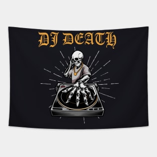 DJ Death Skull Vinyl Tapestry