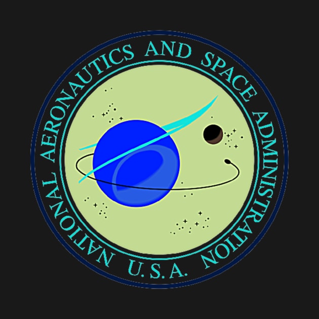 USA Space Agency Retro by Lunar Lens