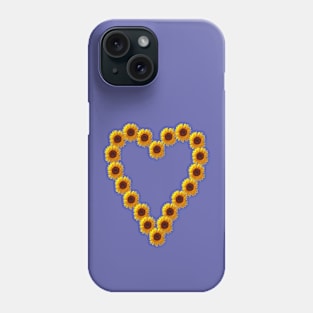 Mothers Day Sunflower Heart Phone Case