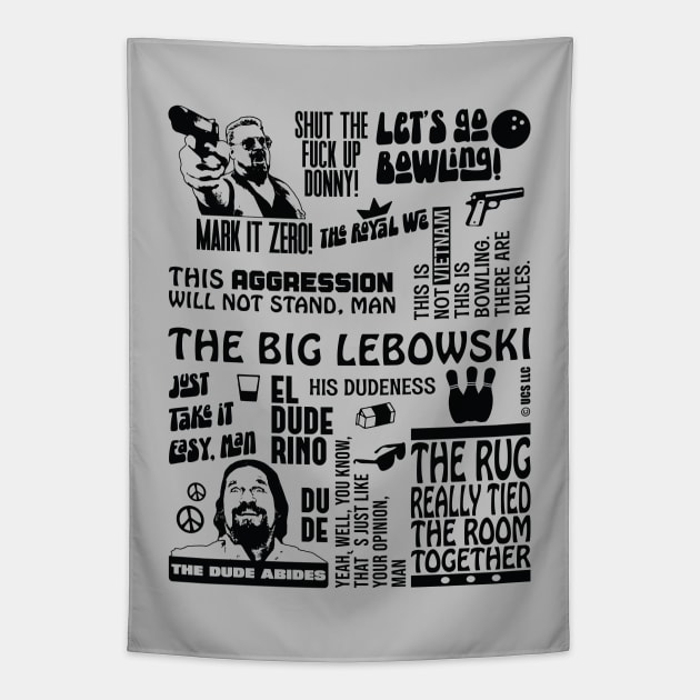 The Big Lebowski Quotes Tapestry by Zen Cosmos Official