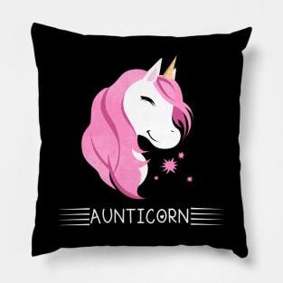 Aunticorn Aunt Unicorn Pillow