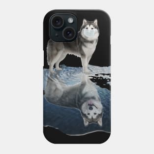 Husky Dogs Lover - Husky Face Mask Funny - Husky T-Shirt Phone Case