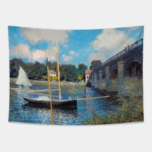 High Resolution Monet - The Bridge at Argenteuil Tapestry