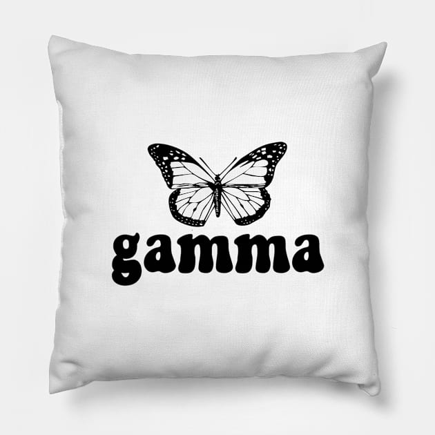 gamma butterfly Pillow by paytonsch