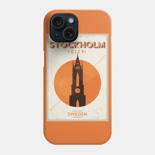 Stockholm Poster Design Phone Case