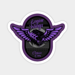 Engine Wings Purple Dream Magnet