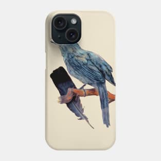 Catbird with Real Feather Phone Case