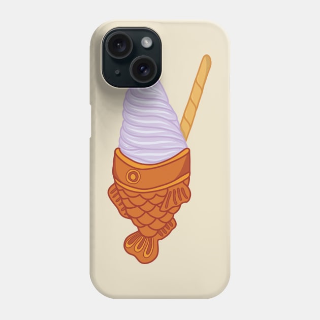 Purple Taiyaki Phone Case by elizabethcarlson.art