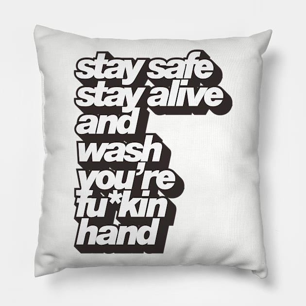 Coronavirus Campaign Pillow by Kingerv Studio