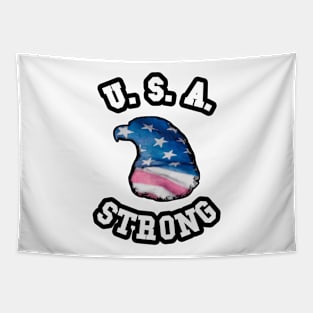 🦅 USA Strong, Eagle Head Flag, America Patriotic Tapestry