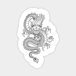 Traditional chinese dragon Magnet