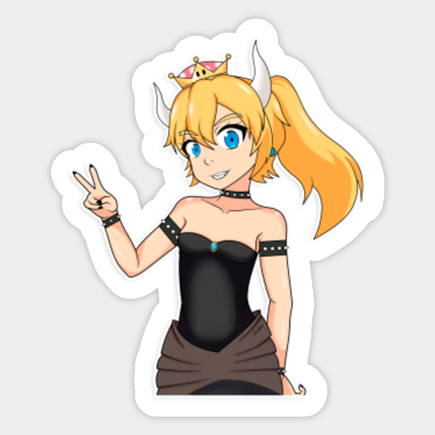 Bowsette Bowsette Sticker Teepublic Uk Переглядайте цей та інші піни на дошці stickers користувача suesunnysan. bowsette