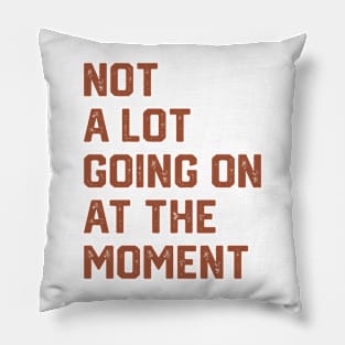 Not a Lot Going on at the Moment Pillow