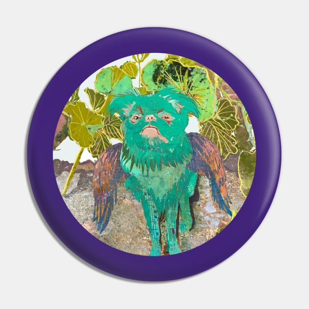 Stink Eye from the Green Dog Musical Angel Pin by Gina's Pet Store
