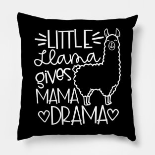 Funny Little Llama Gives Mama Drama Pillow