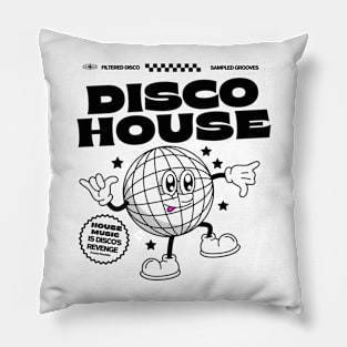 DISCO HOUSE  - Disco Ballin (Black) Pillow