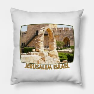 Israel, Jerusalem. Citadel Arch Pillow