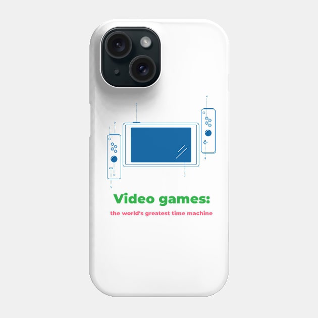 Video games: the world's greatest time machine Phone Case by InkBlitz