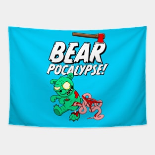 BEARPOCALYPSE! Zombie Bear Tapestry