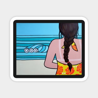 beach tattoo Magnet