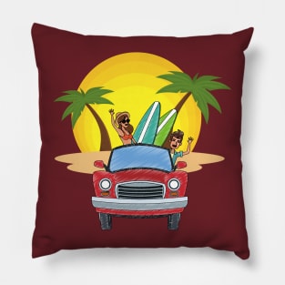 Surfers Holiday Pillow