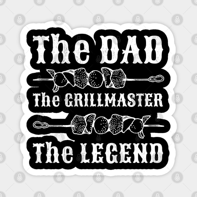 The Dad, The Grillmaster, The Legend Magnet by All About Nerds