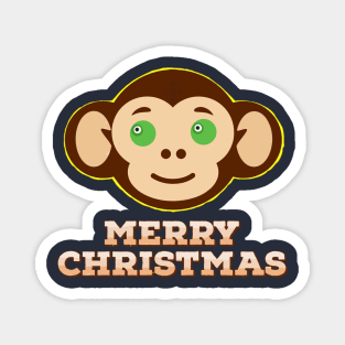 MERRY CHRISTMAS Planet Monkey Island Magnet