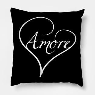 Italian love amore heart valentine's design Pillow