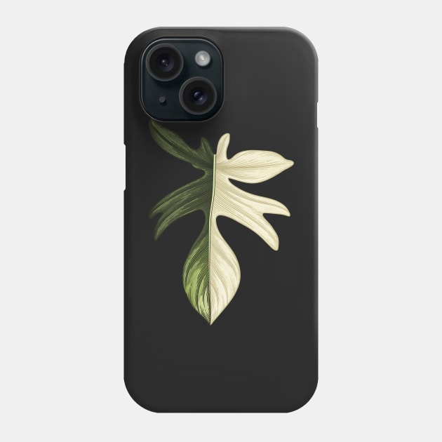 Philodendron Florida Beauty Big Leaf Phone Case by gronly