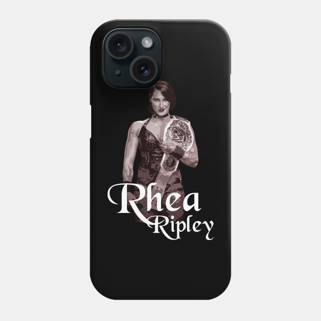 WRESTLEMANIA // RHEA RIPLEY Phone Case by gerradliquid