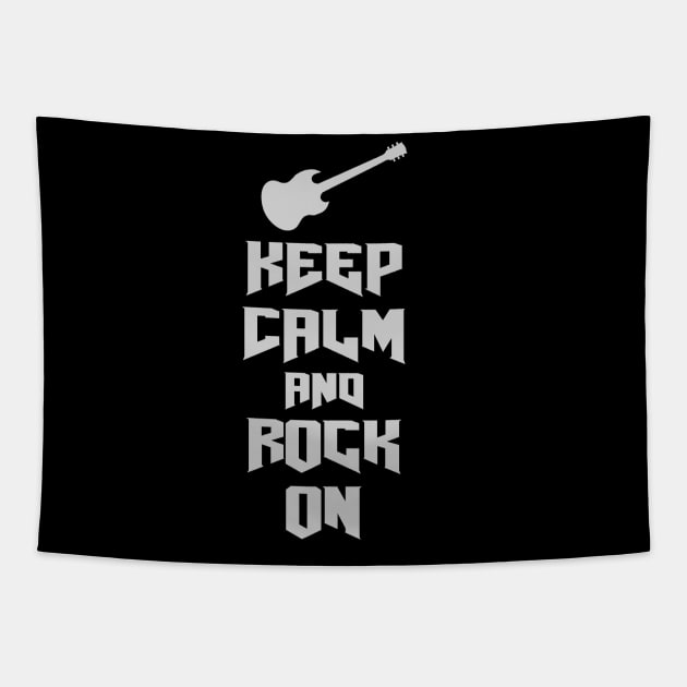 Keep Calm and Rock On Tapestry by skauff