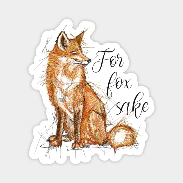 For fox sake Magnet by Rachellily