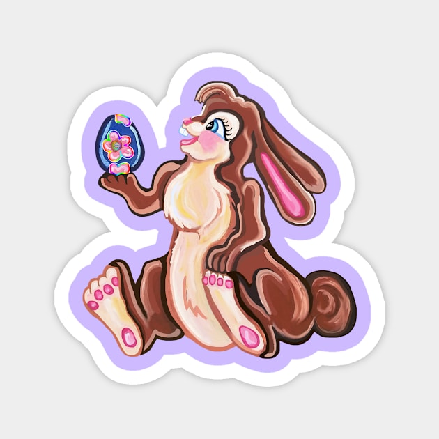 Cutie the Easter Bunny Magnet by Art by Deborah Camp