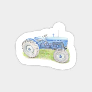 Blue Classic Tractor Magnet