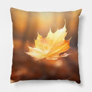 Leaf Air Nature Serene Tranquil Peaceful Pillow