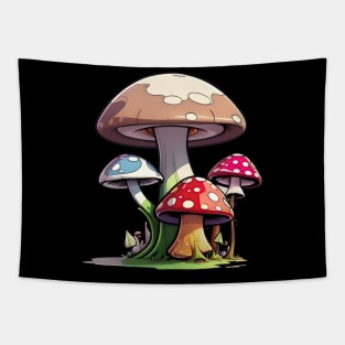 Psychedelic Mushroom vector Tapestry