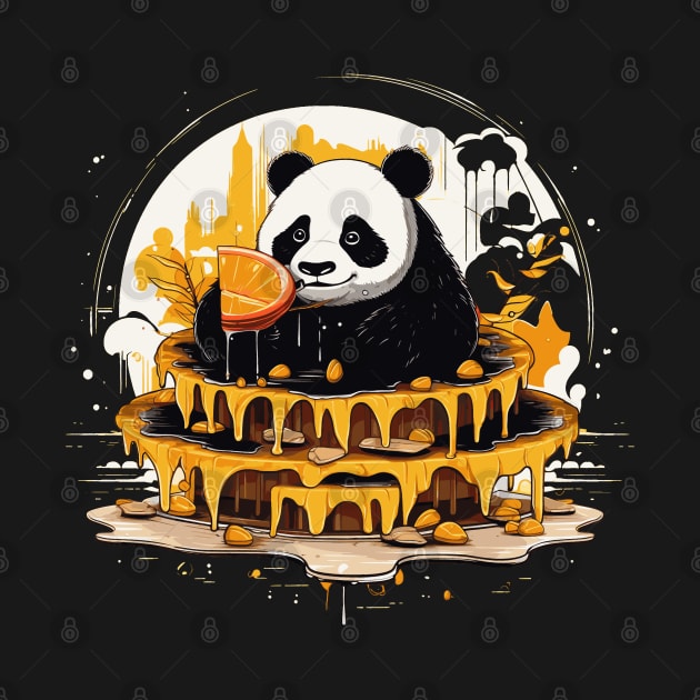 Panda Food Passion: Cuddly Charm Ramen Panda Feast Mode: Culinary Cuteness by Kibo2020