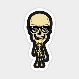 Funny skull sticker Magnet