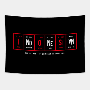 Indonesian - Periodic Table of Elements Tapestry