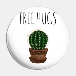 Free hugs cactus Pin