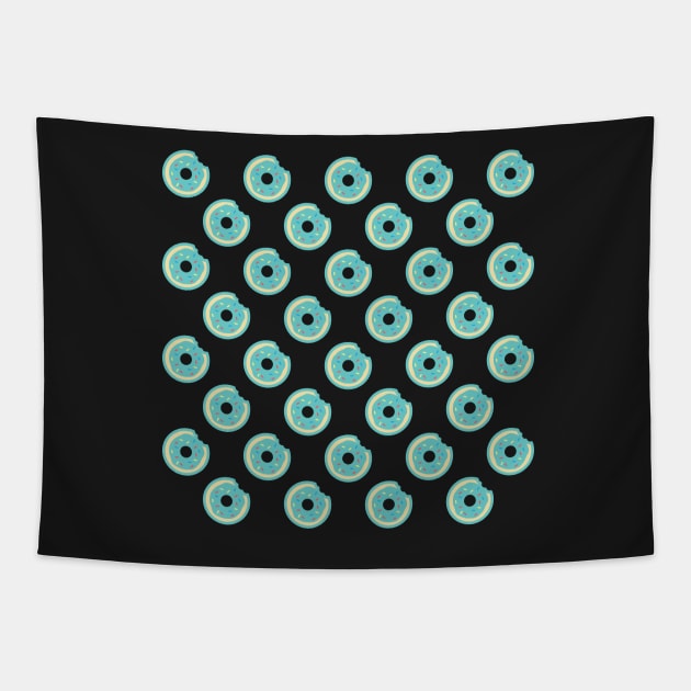 Colorful Donut Pattern Tapestry by Kyle O'Briant