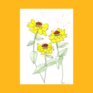 Yellow Zinnias T-Shirt