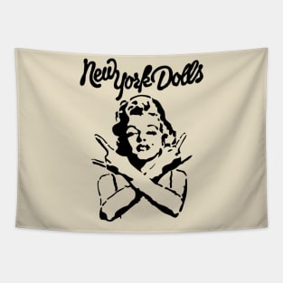 New york dolls line art Tapestry