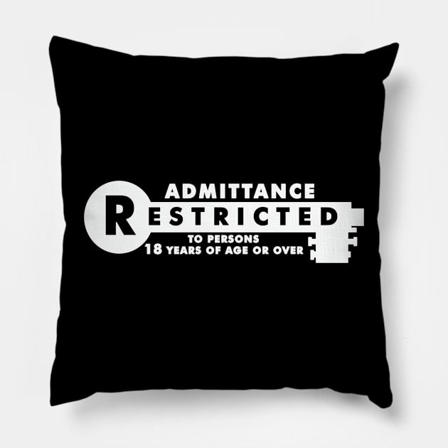 Restricted Key Rating Pillow by Chumley6366